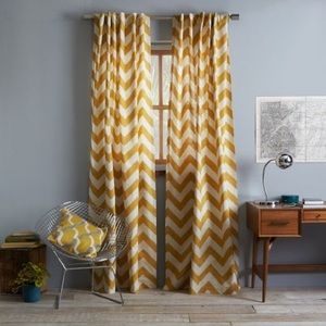 West Elm Curtains 2 panels